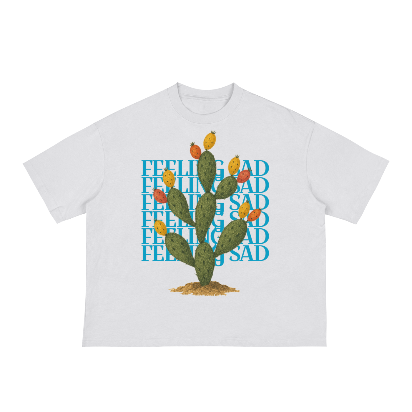 FEELING SAD Prickle Pear - Boxy Tee