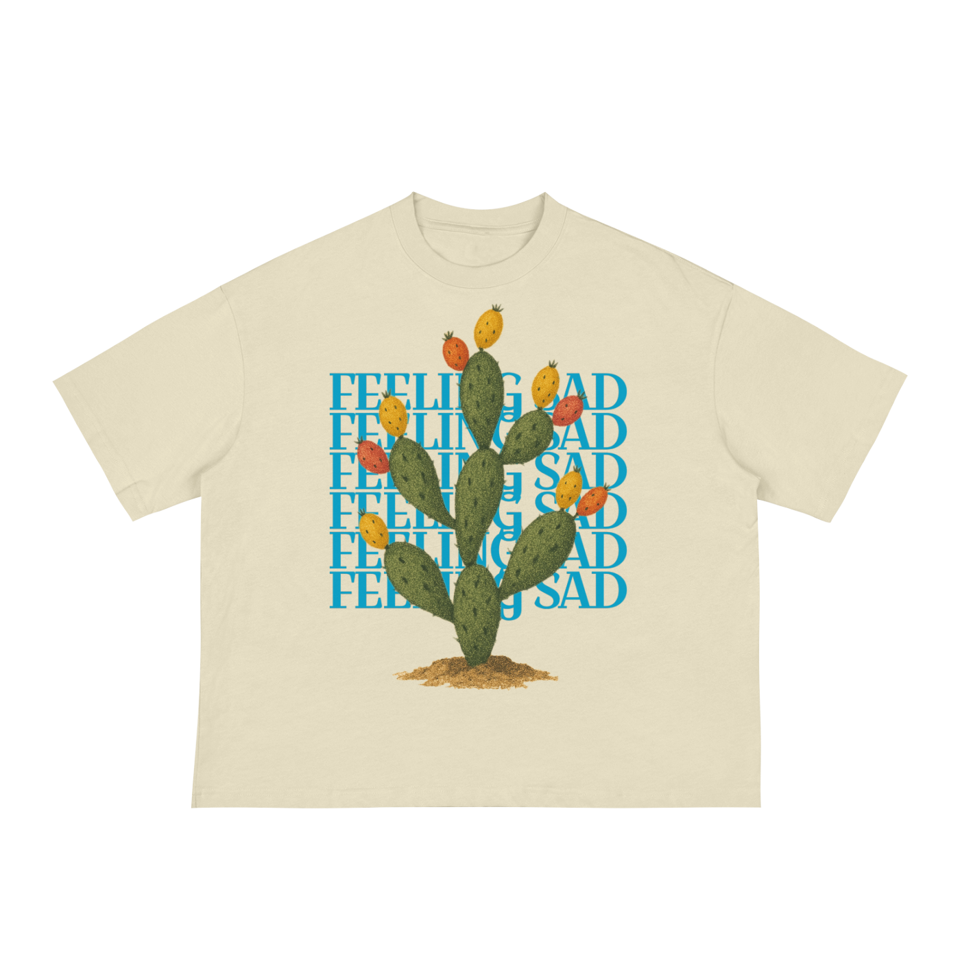 FEELING SAD Prickle Pear - Boxy Tee