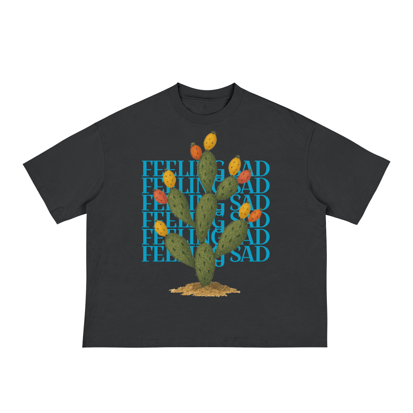 FEELING SAD Prickle Pear - Boxy Tee